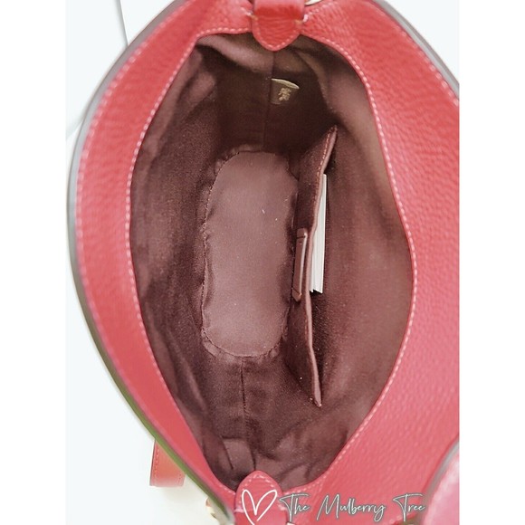 NWT Coach c2817 Addie Crossbody In Signature Canvas Khaki Fuschia Org $328 - Picture 5 of 12